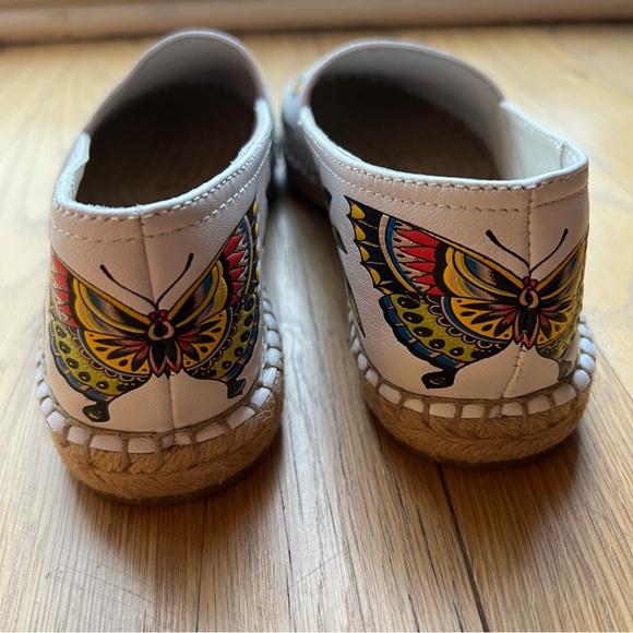 ASH White Leather Butterfly Espadrilles Shoes - Picture 5 of 5